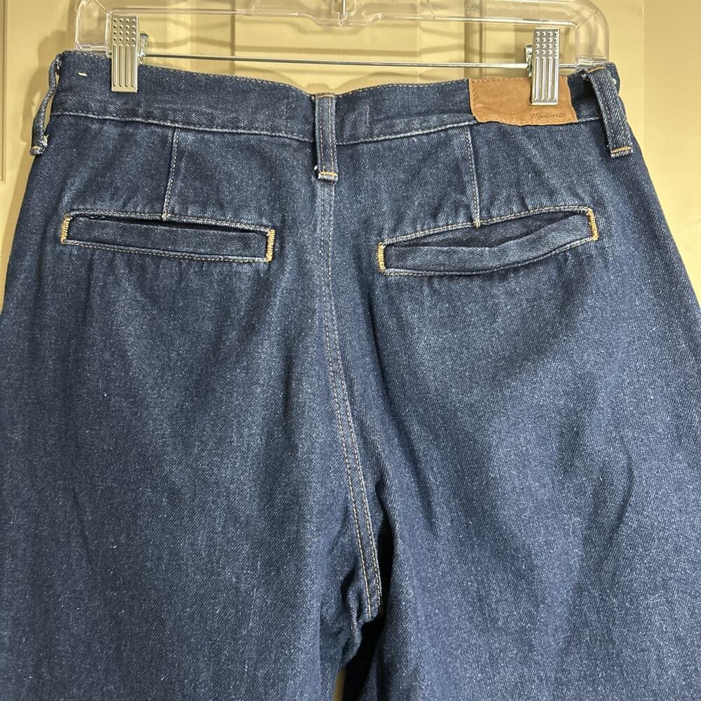 Madewell Baggy Straight Jeans in Woodham Wash: Pleated Edition Size 28 - Picture 10 of 14